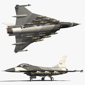 General Dynamics F-16XL 3D