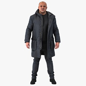 Arnold Casual Winter Idle Pose 06 3D