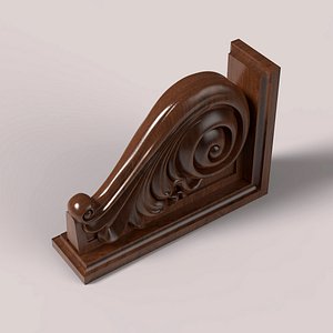 carved corbel cnc 3D model