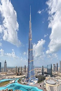 burj khalifa dubai 3D