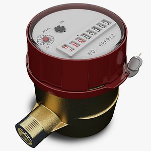 water meter 3 3d max