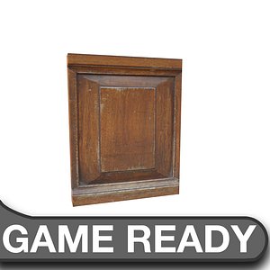 wooden panel 3d model