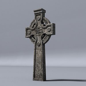 3dsmax celtic gravestone