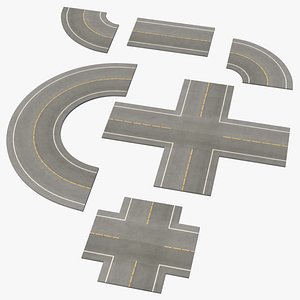 3D Road Parts Pack