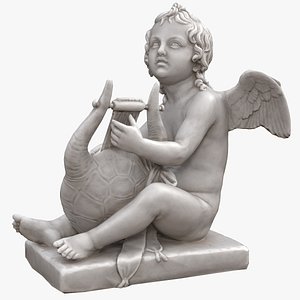 Cupid with Harp