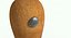 Timbro in legno rotondo dettagliato