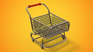 3D model Stylized Shopping Cart