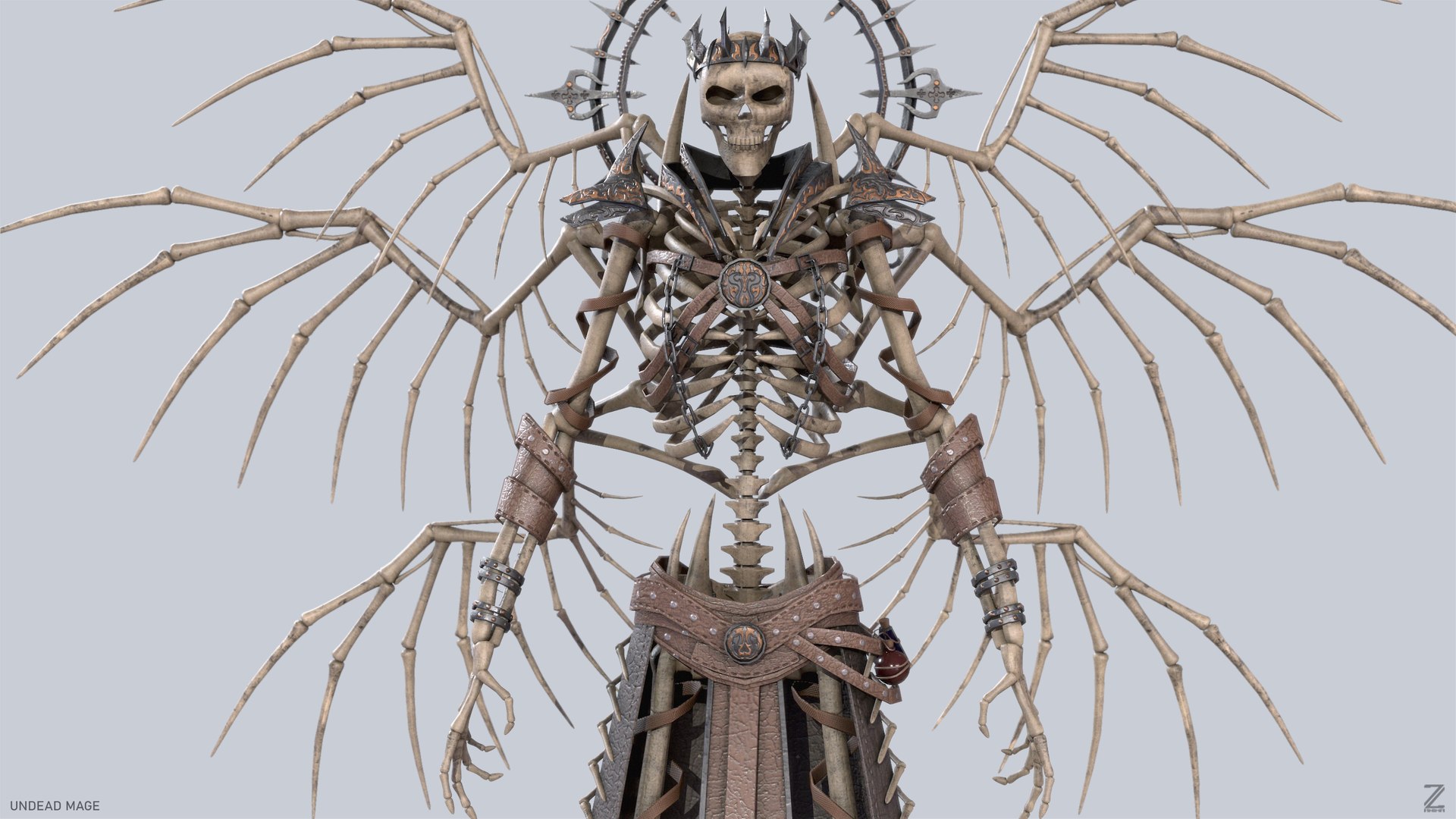 Undead Mage 3D Model - TurboSquid 2380974