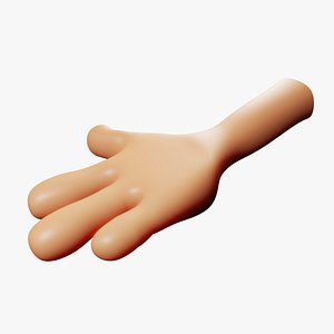 Cartoon Hand 00112 - Blender - Low Poly