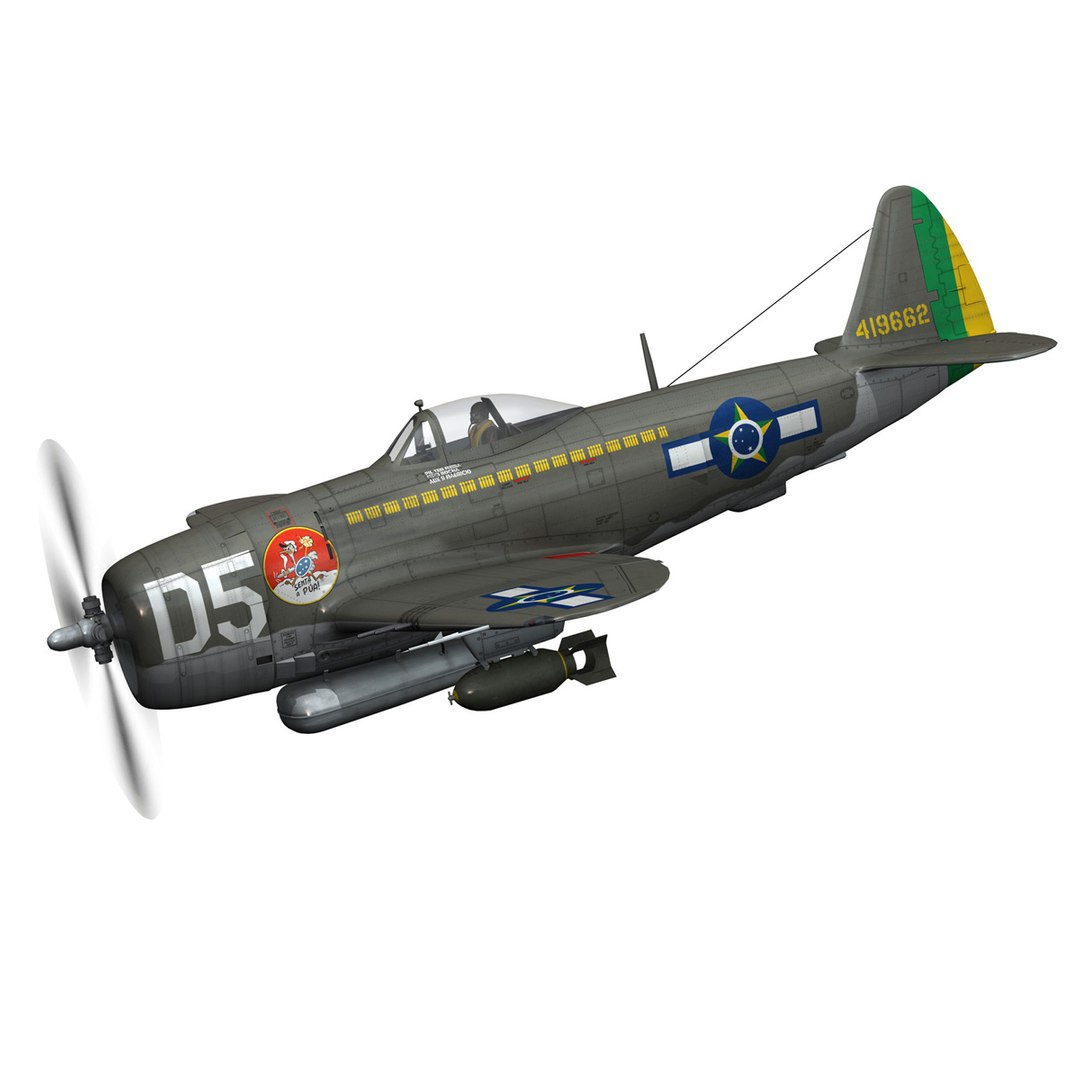 3d Model Republic P-47 Thunderbolt