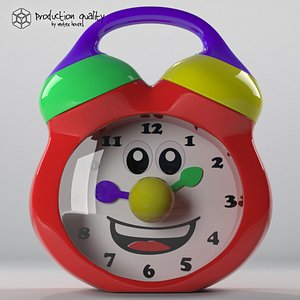 3d model toy clock