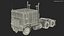 3D model cabover truck vehicle cab