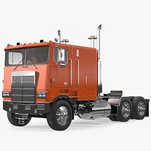 3D model cabover truck vehicle cab