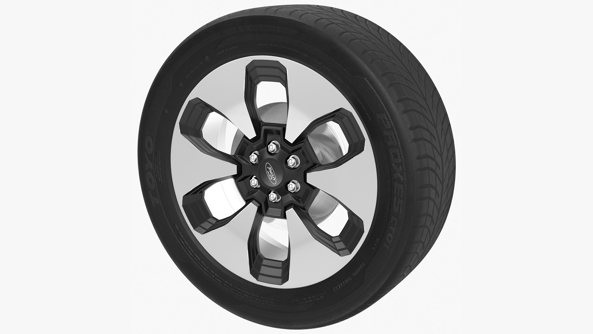 Ford F-150 Lightning Wheel 3D model preview