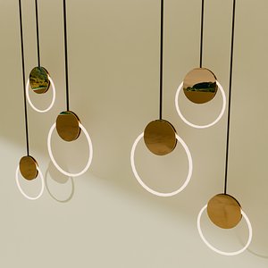 3D model Hanging Lights