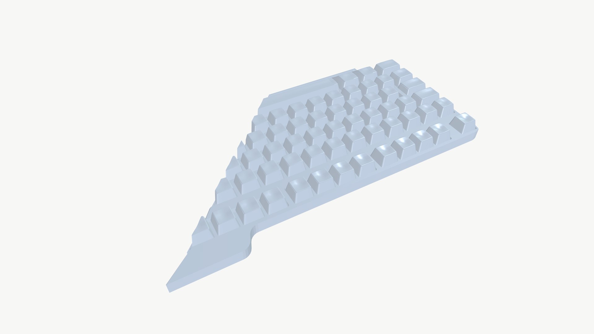 Broken Key Board Model - TurboSquid 2279417