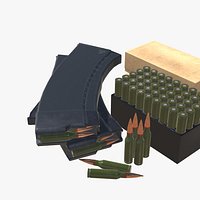 5-45x39 Ammo Pack Low-poly