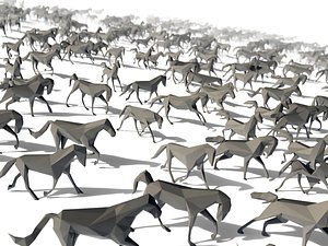 Low Poly Horses Pack