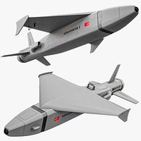 Rigged Baykar Kemankes 2 Mini Intelligent Cruise Missile PBR