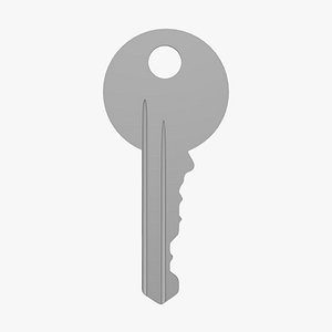 3D Key - Geometry Only No Textures No Materials model