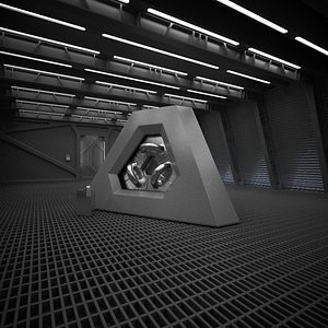 3dsmax sci fi reactor room