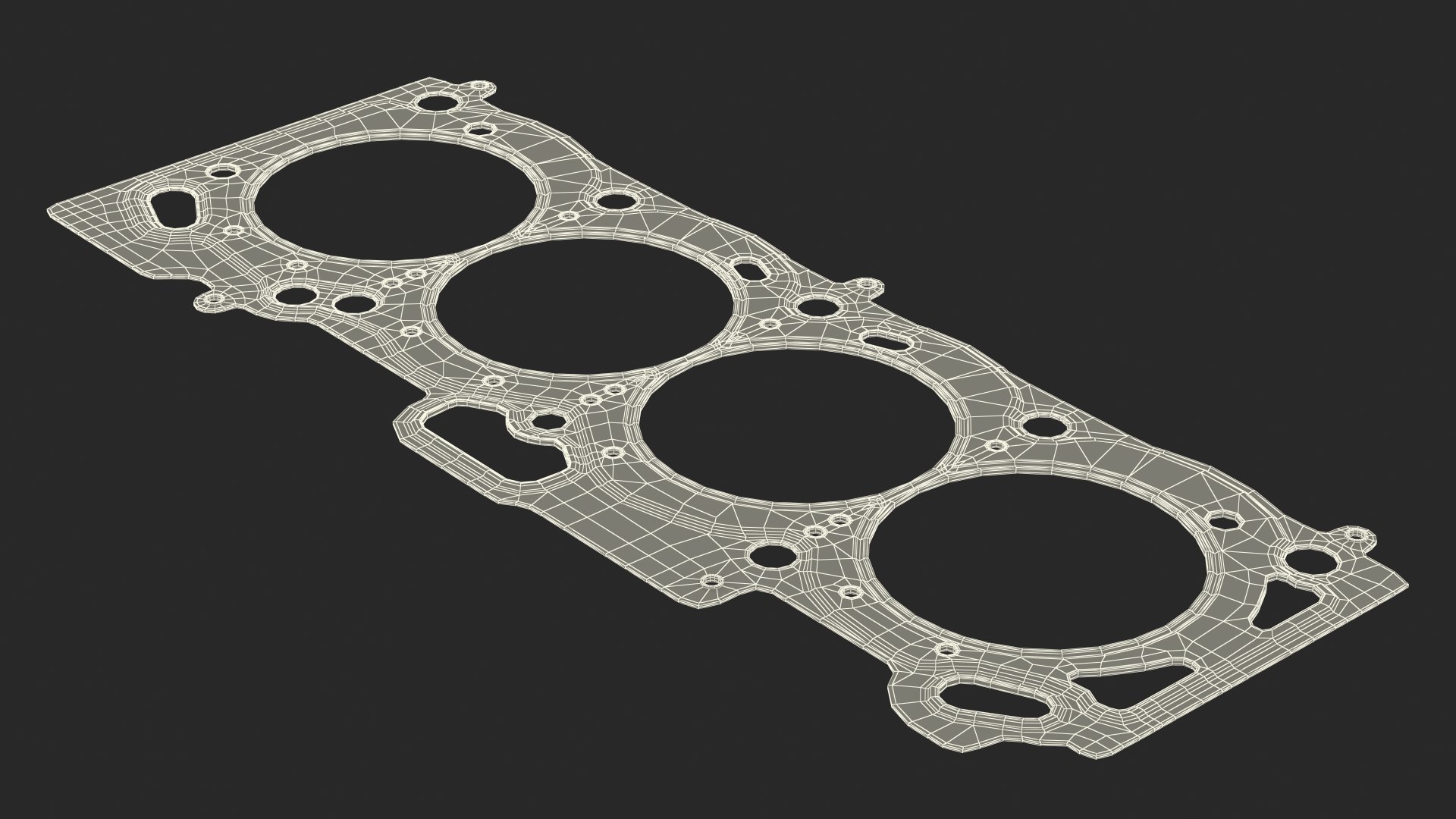Engine Block Head Gasket Brass 3D model TurboSquid 2028428