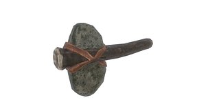 3d hatchet stone