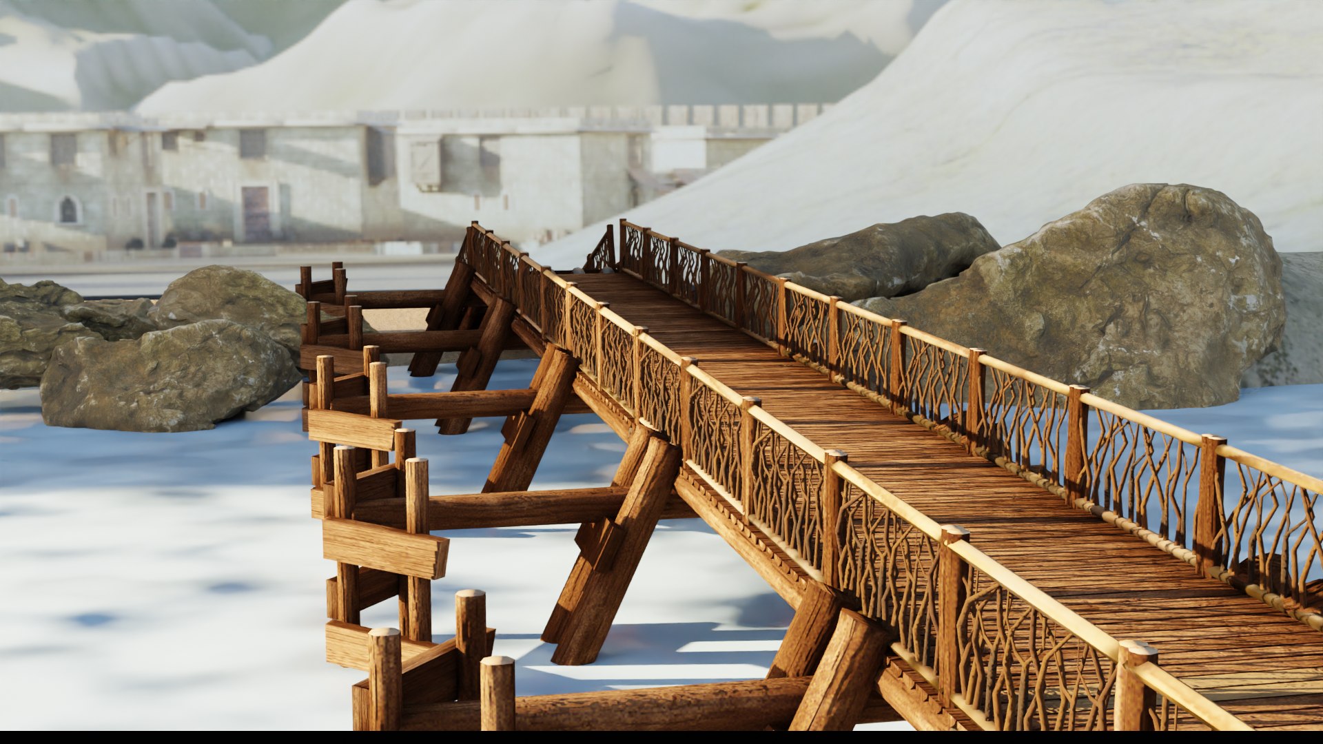 3D Roman Bridge Model - TurboSquid 2240922