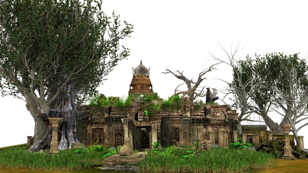 ancient temples 3d model 3D model