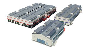 Industrial Buildings model pack 3D model