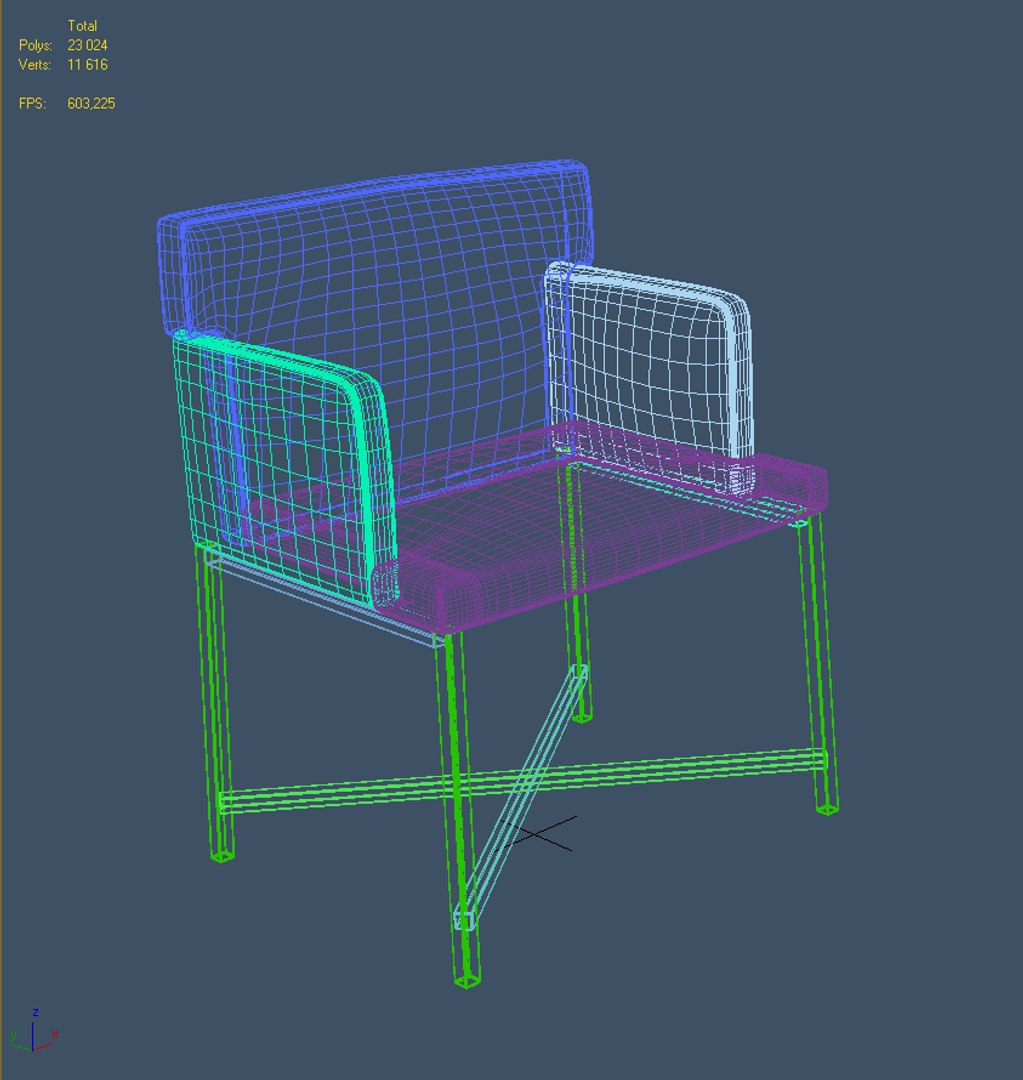 3d Tacha Chair Model