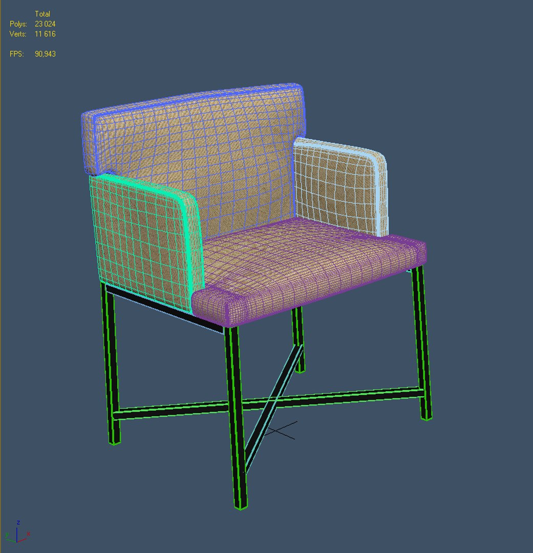 3d Tacha Chair Model