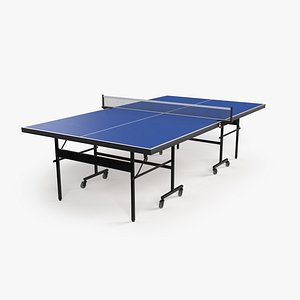 Blue table tennis table 3D model