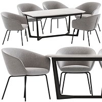 Oslo Home Amanda Dinning Chair and Innova Australia Carlin Table