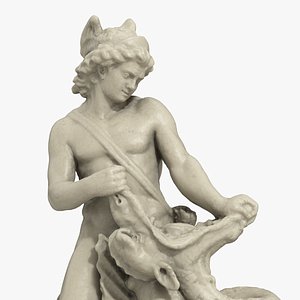 Siegfried the Dragon Slayer Statue 3D model
