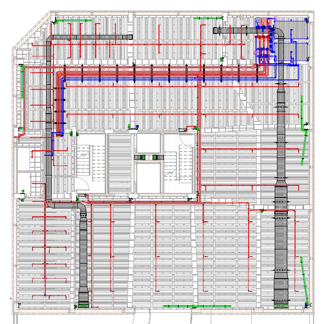 Revit Architecture Structure Mechanical LOD 400 3D model - TurboSquid ...