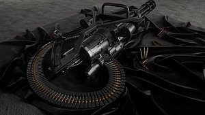 3D gun quixel pbr
