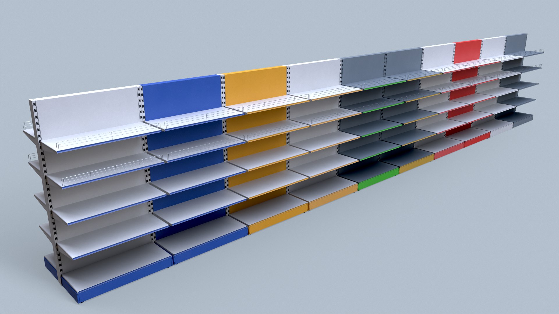 3D Retail Shelving - TurboSquid 2358250