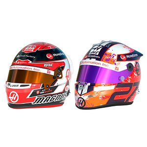 F1 Haas Team Helmets 2023