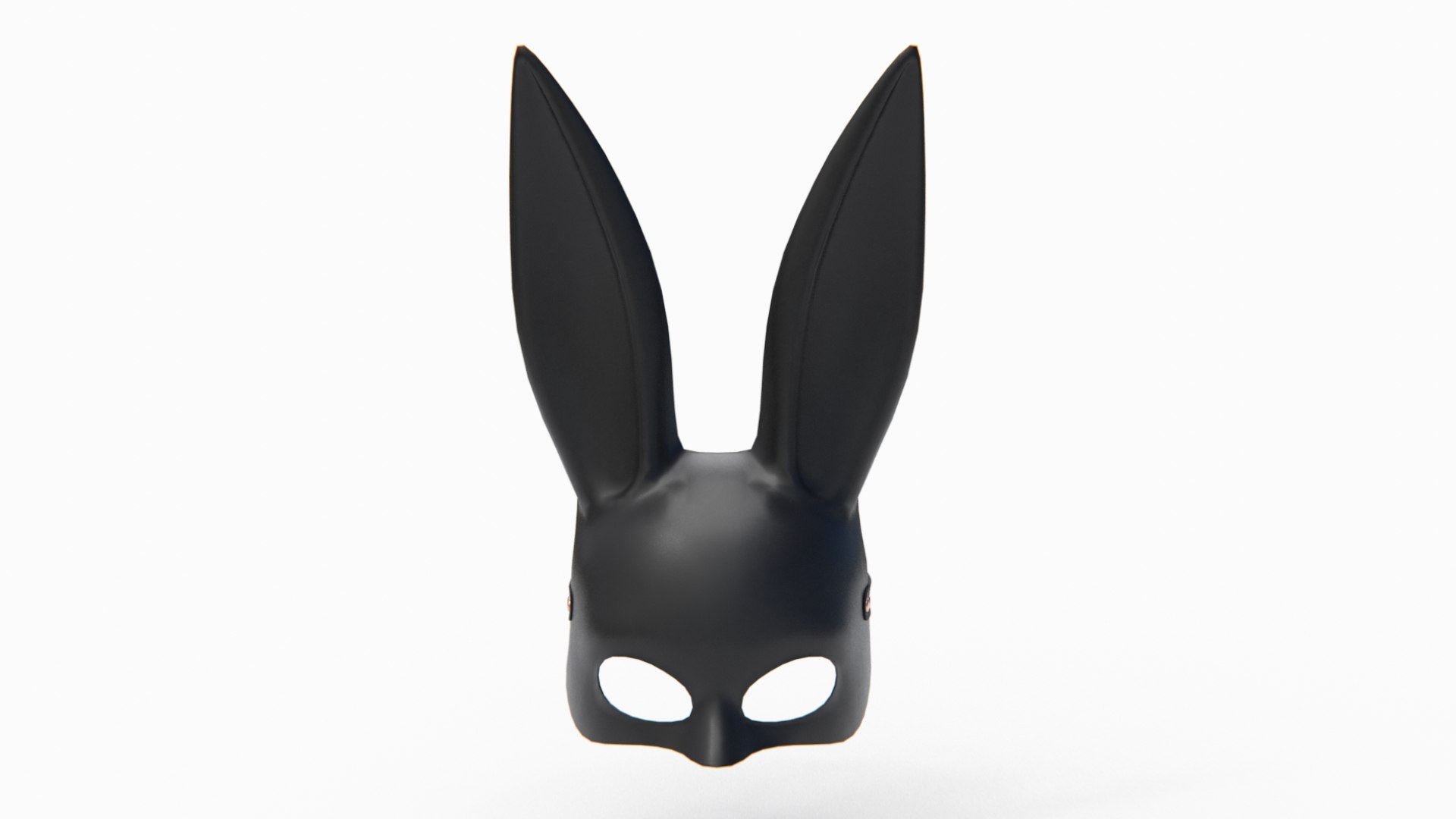 3D PBR Black Rabbit Facemask With A Strap Model - TurboSquid 1860791
