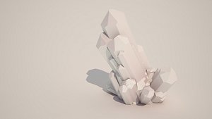 3d geode crystal large model