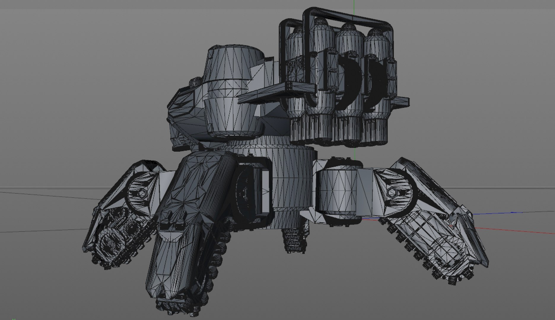 3D Model Sci-fi Tank Gun Robot - TurboSquid 1987977