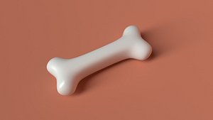 3D cartoon bone