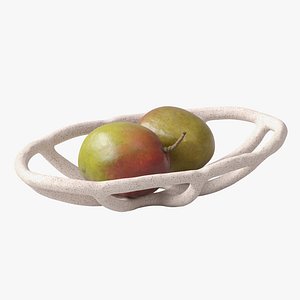 Nested bowl with mango 3D