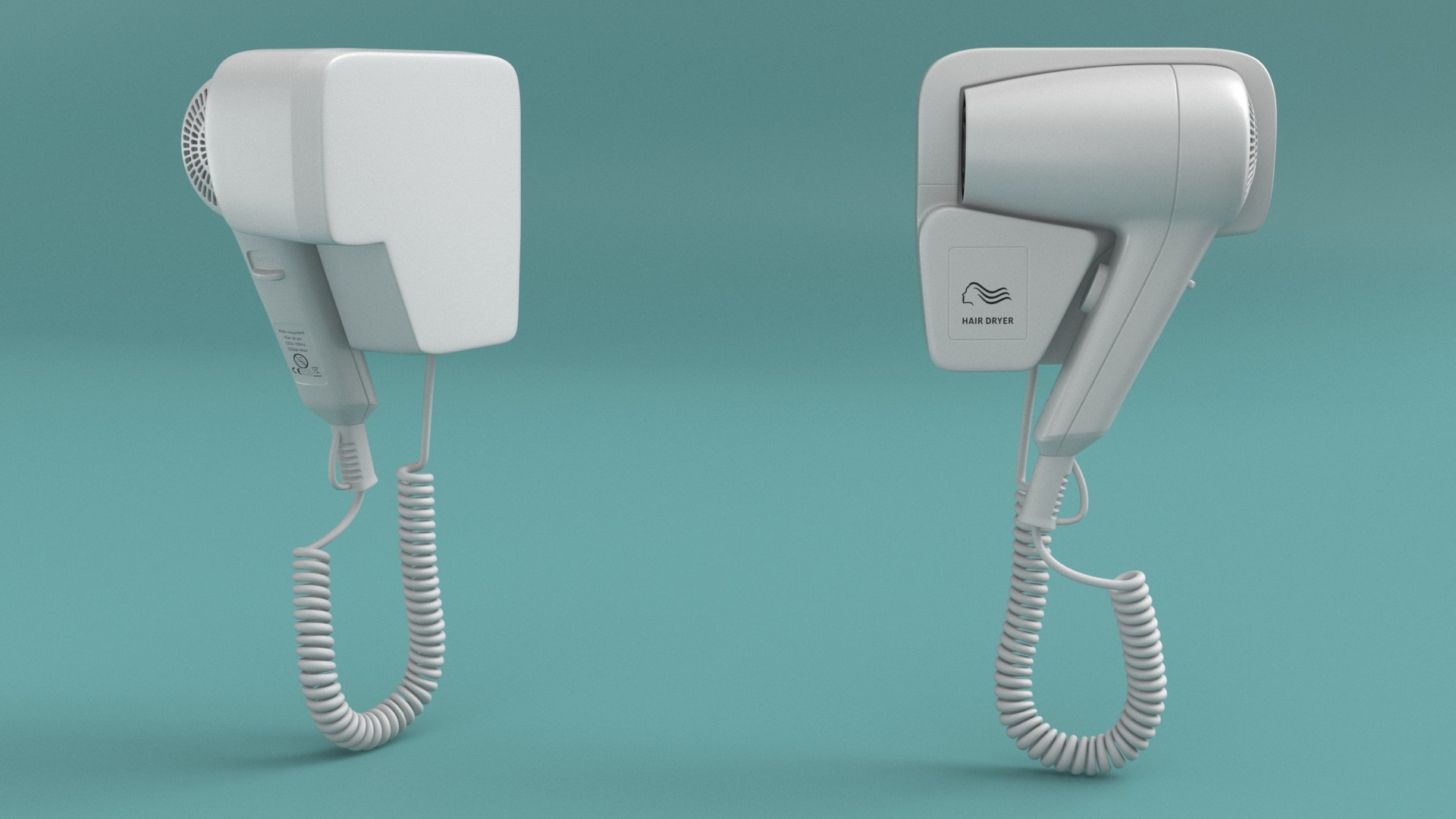 3D Wall Mounted Hair Dryer https://p.turbosquid.com/ts-thumb/mQ/bjMleK/ne/wallmountedhairdryerc4dmodel005/jpg/1729923173/1920x1080/fit_q87/45a6fb8de34bd906dabbeb8c9cd115704e85c73d/wallmountedhairdryerc4dmodel005.jpg