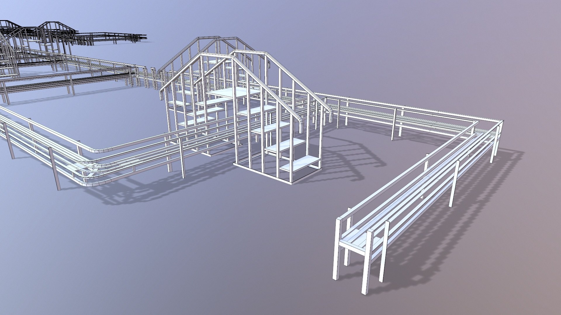 3D Industrial Platform - TurboSquid 2286817