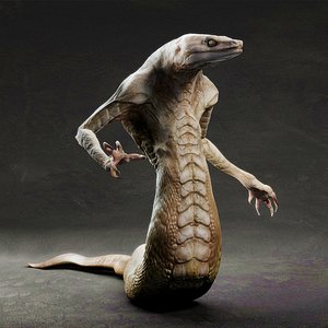 Naga monster 3D model