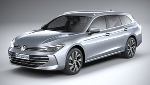 3D model Volkswagen Passat Variant Business 2024