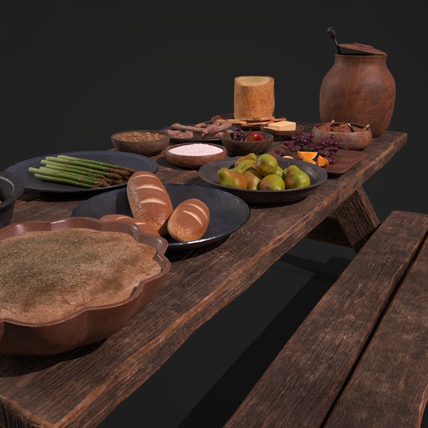 3D Medieval Picnic - TurboSquid 1777059