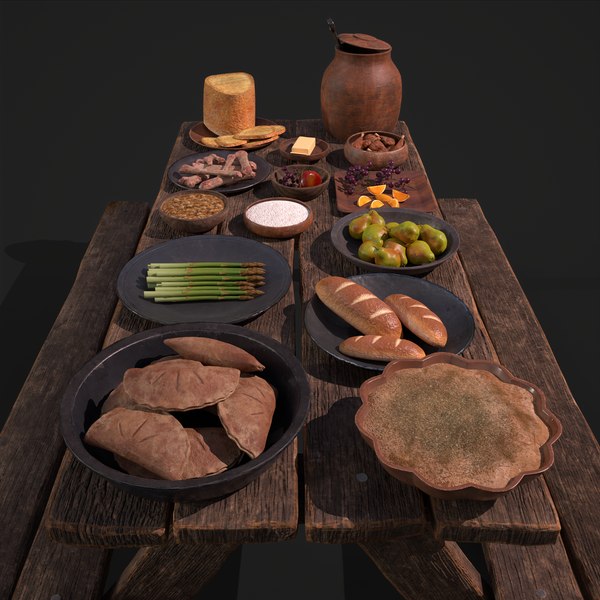 3D Medieval Picnic - TurboSquid 1777059